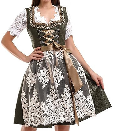 Lifos 0300 Dirndl Germandress 2 st. Oktoberfest storlek 34 till 52