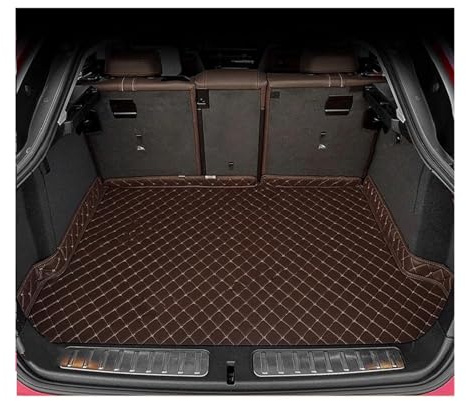 Kofferraummatten Für Mercedes Für Benz Für GLB Klasse 5-Sitz X247 2020 2021 2022 2023 2024 Kofferraum Matte(Kaffee)