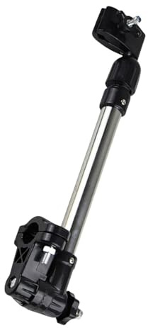 YIXANNX Support de parapluie de vélo à longueur réglable offrant une fixation sécurisée contre la pluie et le soleil lors vos sorties à vélo. Support parapluie robuste et flexible.