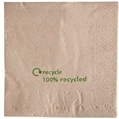 Packung mit 2000 Servietten aus recyceltem Kraftpapier 330 x 330 mm