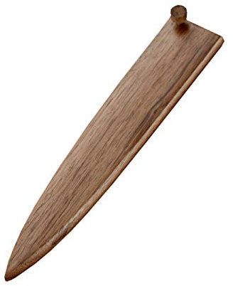 Aibote Housse en Bois de Noyer Noir Naturel faite à la main Étui Universel pour Couteau à Sashimi Japonais Étuis pour Couteaux de Chef Protecteurs pour Yanagiba Sujihiki Slicer (12 pouces)