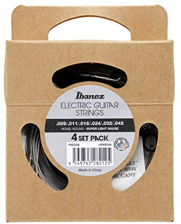 Ibanez PIEGS6 - Juego de cuerdas para guitarra eléctrica (4 unidades)