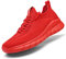 Kaopabolo Laufschuhe Damen Herren Straßenlaufschuhe Fitness Turnschuhe Sneakers Sportschuhe Leichtgewichts Atmungsaktiv Walkingschuhe rot 39