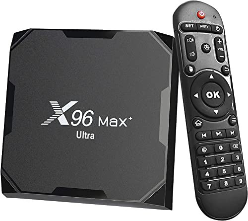 TV Box Android 11 X96 Max Plus Ultra Amlogic S905X4 4GB 64GB 2.4G 5G Dual WiFi BT4.0 Supporto AV1 H.265 8K HDR Media Player