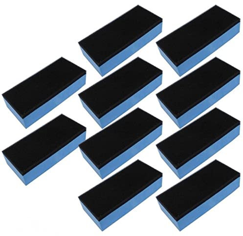ZYWUOY 10 Stück Keramikbeschichtung Applikator Pads, Auto Keramik Beschichtung Schwamm Glas für Nano Wachs Coat Applikator Politur Pads für Glas, Leder, Keramik