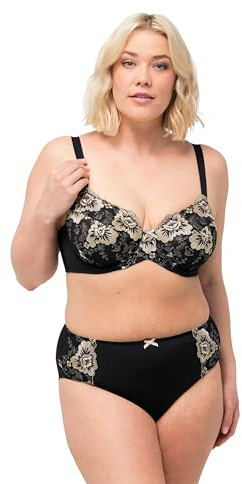 Ulla Popken, Damen, große Größen, Wire-Bra, Embroidery