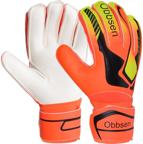 JOYJ Gants de Foot Gardien de But pour Jeunes et Adultes, Gants Gardien Enfant Professionnels Une Excellente Protection des Doigts et des Poignées
