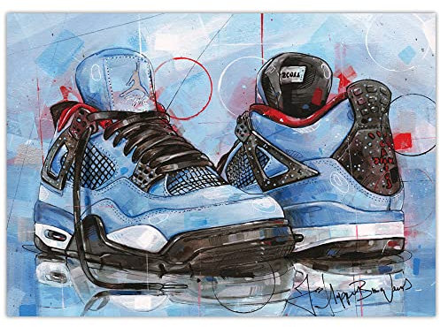 Jos Hoppenbrouwers Poster Jordan 4 Travis Scott Cactus Jack 42 x 29,7 cm (A3)