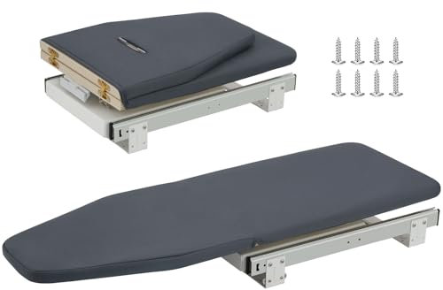 Folding Ironing Board – 80x30cm,Wall Mounted Ironing Board,Rotatable 180° with Heat Resistant Cover,for Cabinet Living Room Laundry Room