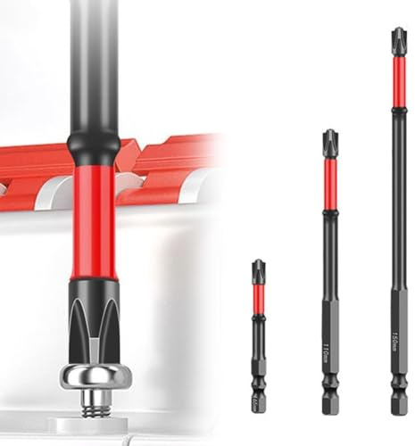 Destornillador de cruz especial para electricista, destornillador magnético ranurado FPH2 con aleación de acero HRC63, tratamiento a prueba de óxido fosfatado (65 mm)