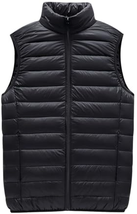 Peuignao Gilet Piumino Uomo Leggero Giubbotto Giubbino Giacca smanicato Invernale Gilet Imbottito Trapuntato Sottogiacca Piumini smanicato Giubbotto senza Maniche Uomo Casual Taglie Forti Oversize