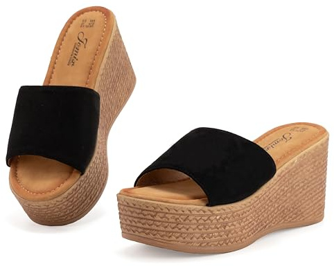 CLEIKS Ciabatta Donna Elegante Sandali Donna Estive con Zeppa WTC250050 IT