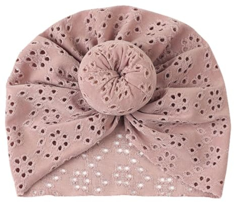 Babyturban | Söt baby-turban-knut med bearbetning – starthuvudsjal