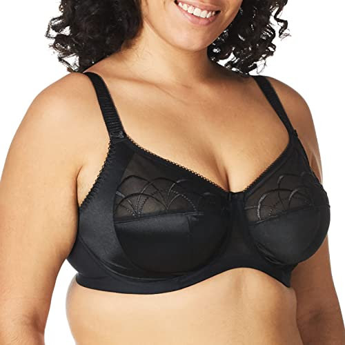 Elomi Women's Cate Underwire Full Cup Banded Bra Coverage,Black,42K
