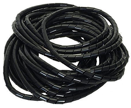 Flexible-Kabelspirale Spiralschlauch Bündelung - Bündelbereich Ø 4-50 mm Länge 10 m SCHWARZ