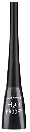 Wet n Wild, H2O Proof Felt Tip Liquid Eyeliner, Eyeliner Liquido Resistente all'Acqua e alle Macchie, Makeup Resistente all'Acqua, Duraturo, Formula Fluida e Pigmentata, Nero