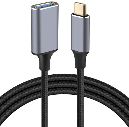 AXFEE 2M USB C to USB Adaptor, OTG Cable Type C 3.1 Male to USB 3.0 Female Adapter, USB C Extension Cable Compatible with i-Pad Pro, Galaxy S23/S22, MacBook, and more Type C Devices