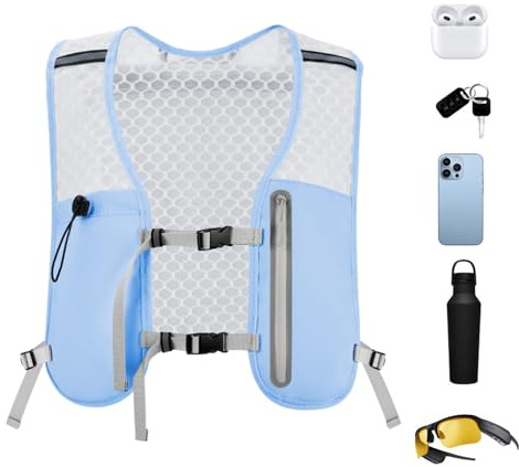 Giubbotto idratante per le donne | corsa zaino da bere gilet con cinturino regolabile – bolla di idratazione antiscivolo per cellulare cintura toracica per donne escursionismo ciclismo