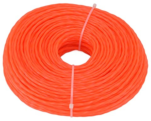 Nylon Trimmer Cord 3.0mm 85m Twisted Trimmer Line for Home Garden Heavy Duty Lawn Mower Cutters