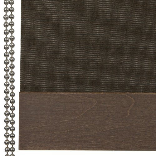 Liedeco Seitenzugrollo Uni Natur 120 x 180 cm Dunkelbraun