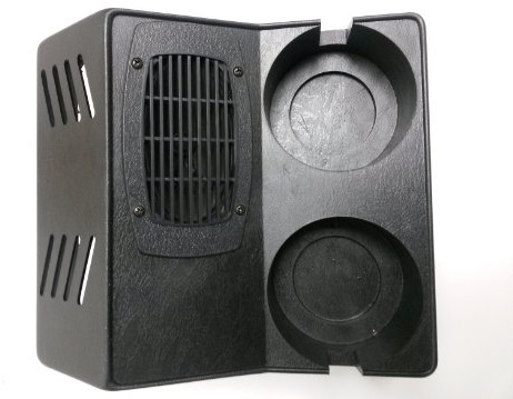 Workman CB Radio Hump Mount With Speaker and Cup Holders