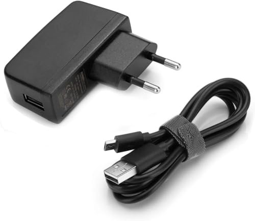 Aukru® 2-en-1 Chargeur Adaptateur secteur 5V/2000mA + Micro USB Cable Pour Raspberry Pi, Samsung Galaxy S6/S5/S4/S3, Galaxy Tab 3, Note 4/3/2, Google Nexus 7,MP4, HTC One M8,Nokia 520, Power Banks et autres Téléphone Portable (Noir)