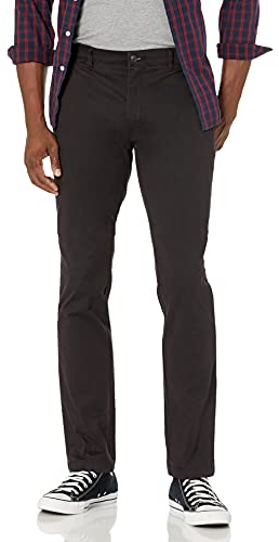Amazon Essentials Skinny-Fit Tvättade Comfort Stretch Chino Byxa (tidigare Goodthreads), Svart, 30 W x 30 L
