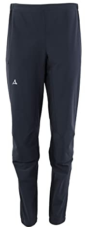 Schöffel Damen Hybrid Pants Corno L, Winddichte, Wasserabweisende Fahrradhose mit 4D Body Mapping, Lange MTB Hose mit vorgeformtem Knie und Komfortbund, atmungsaktive Sporthose, Black, 38