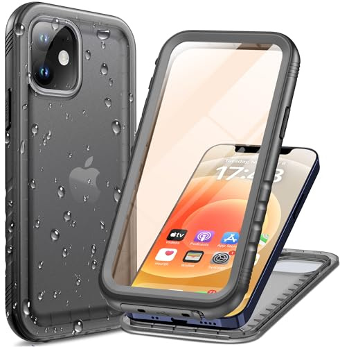 Cozycase Coque Top Antichoc Étanche 360 Integrale pour iPhone 12/12 Pro