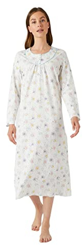 Damart - Lot De 2 Chemises De Nuit Jersey Manches Longues Multicolore 54-56 (XXL)