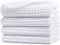 Polyte - Waschlappen aus Mikrofaser - fusselfrei - Waffelstruktur - Weiß - 33 x 33 cm - 4 Stück