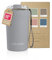 LARS NYSØM Thermo Coffee Mug-to-go with Strap 13oz | Travel Mug 0.38 Liter with Insulation | Leak Proof Stainless Steel Thermal Tumbler for Coffee and Tea to Go (Ash Gray, 380ml)