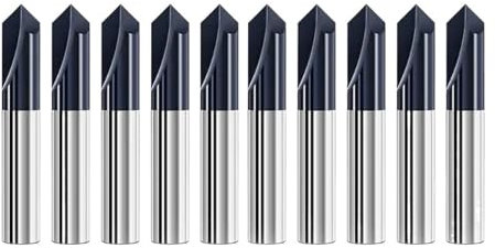 Fasenfräser Fasenfräser 90 Grad 6 mm 2-Flöten-Fase Fasenfräser Hartmetall-Schaftfräser Maschinenfräsen