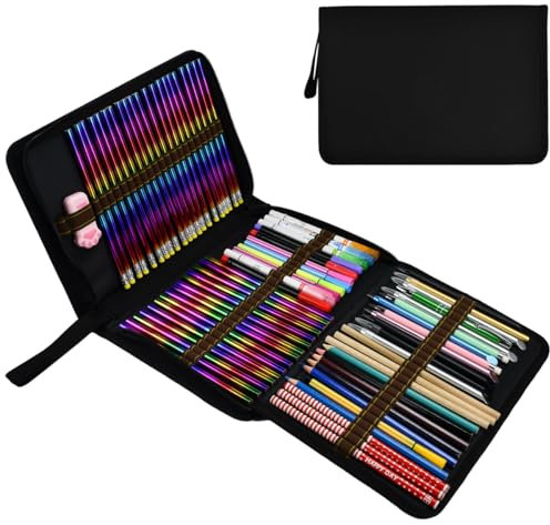 YBCCBY Federmäppchen 72 Slots Federmappe Große Federtasche 3 Fächer Mäppchen Schwarz Stiftemappe Pencil Wrap Schulmäppchen Stiftrolle Bleistifte Halter Bleistifttasche Federschachtel für Schule