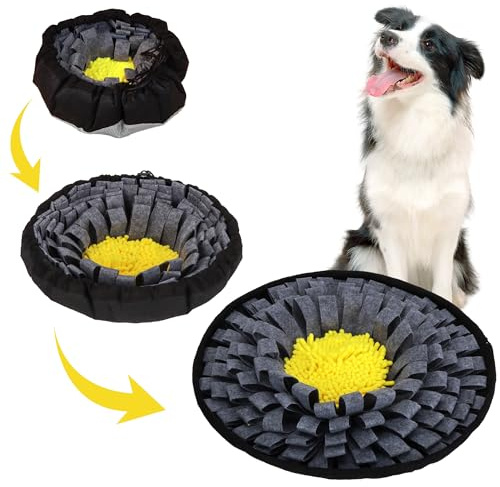 DiDiBirDi Alfombra para olfatear para perros, juguete interactivo para perros, alfombrilla olfativa, ajustable y lavable para entrenamiento de inteligencia y fragancia, alimentación lenta y alivio del