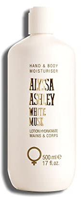 Alyssa Ashley - White Musk Bubble Bath, Bath & Shower Gel, sanftes Duschgel zur Reinigung der Haut und Feuchtigkeitsspender - 500 ml