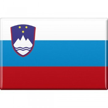 Kühlschrankmagnet - Länderflagge Slowenien - Gr.ca. 8x5,5 cm - 37824 - Magnet