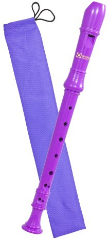 Recorder Workshop 301PU - Flauta dulce soprano (3 piezas), color morado