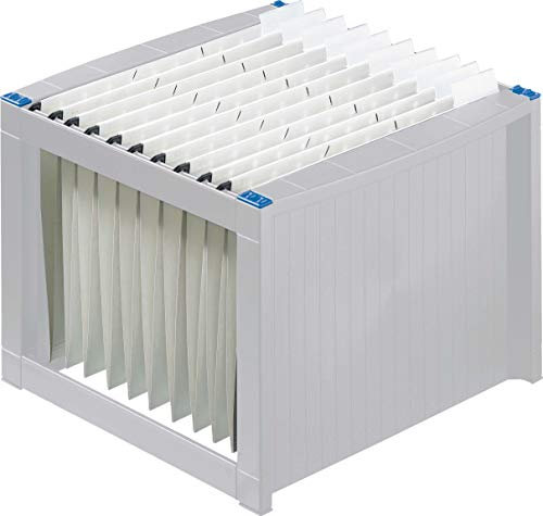Helit Hängemappenbox H6110084 Lichtgrau, Blau 1 St.