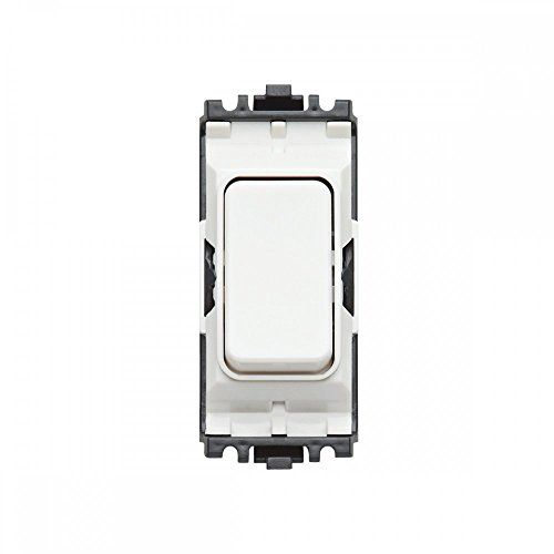 MK (ELECTRIC) Aspect 10 Amp 2 Way SP Porcelain Retractive Switch Module with White Insert