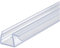 Gedotec Duschlippendichtung für Duschtüren wasserabweisend | 1 Stück - Profil-Dichtung Glasplatte 90° | Länge: 2 m | Duschdichtung 10mm - 12mm | Türdichtung PVC Transparent | Duschkabinen Dichtungen