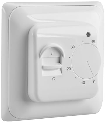 Heschen Strahlungsheizthermostat, HS-J01,AC230V 16A, Manueller Thermostatregler zur Steuerung elektrischer Heizgeräte