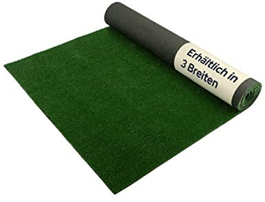 Primaflor Rasenteppich SPRING 7mm - SPRING, Grün, 1,00m x 1,00m, robuster Kunstrasen für Balkon & Terrasse | UV-stabilisiert, wasserdurchlässig & wetterfest | pflegeleichter Outdoor Bodenbelag