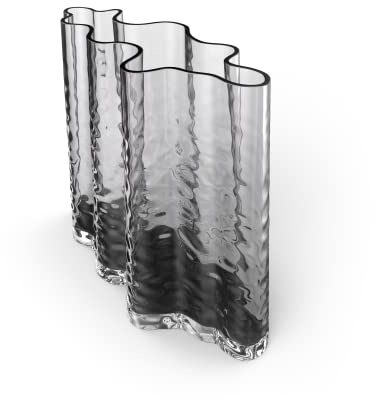 Cooee Design Gry Wide vas 19 cm rök, glasvas, tulpanvas, askfärg
