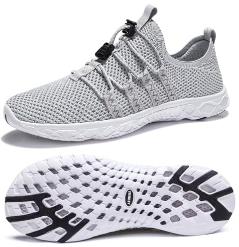 ATHMILE Water Shoes for Men Women Barefoot Hiking Swim River Shoes Adult Lake Pool Aqua Socks Beach Quick Dry for Hiking Surfing Kayaking Sport Accessories Camping Must Haves