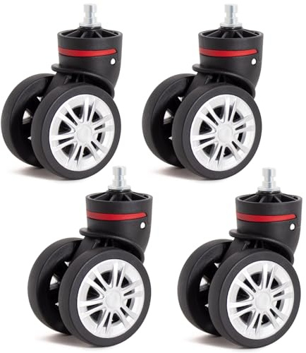 Todeco 4 Pièces Roues de Valise à Bagages, Non-universel, Uniquement pour les bagages Todeco, roulettes pivotantes durables pour Bagages, Roues de Rechange pour valises