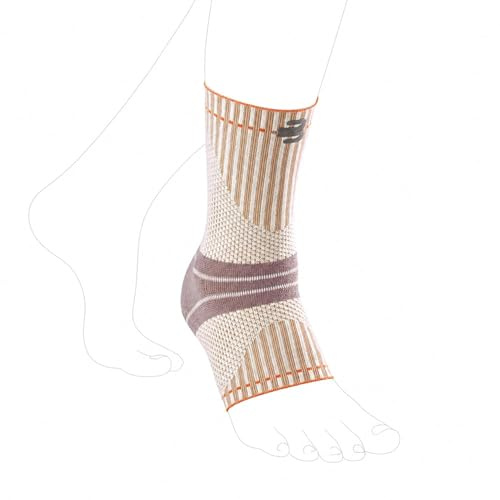 BAUERFEIND Vristlänk för vandring Outdoor Ankle Support, 1 unisex ankelbandage, fotbandage, höger och vänster, bärbar, merinoull, XL