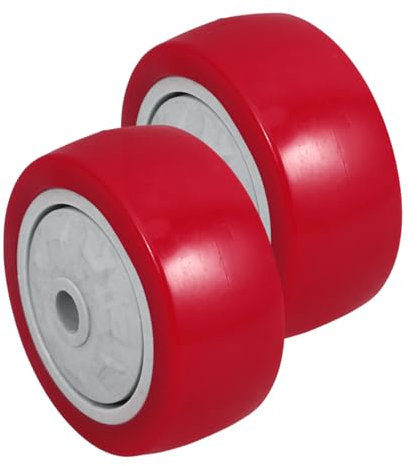 Luxshiny 2pièces Roues De Remplacement Silencieuses Pour Chauffage Extérieur Roulettes Caoutchouc Artificiel Pour Chariot Utilitaire Patio Bureau Et Mobilier Lot