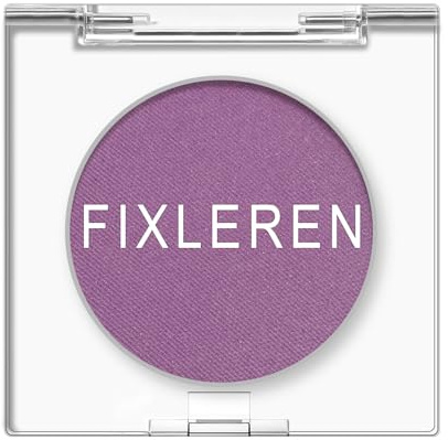 Fixleren - Ombretto singolo, opaco, olografico, multicromatico, metallizzato, a lunga durata, trucco per palcoscenico e feste, lilla lilla-S43