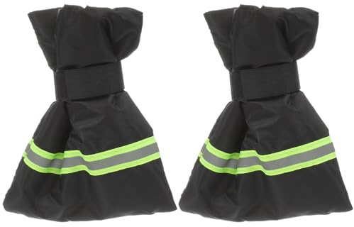 Angoily Cubierta Aislante para Grifo Exterior 2 Piezas Verde Fluorescente Cinta Reflectante Funda Anticongelante de Tela Oxford y Algodón Grueso Protección para Invierno y Clima Frío